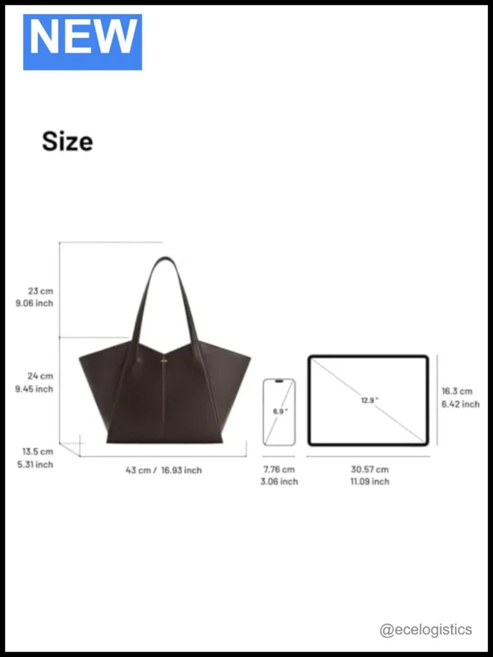 Faux Leather Tote Bag Large Capacity Handbag Shoulder Top Handle Vegan Leather
